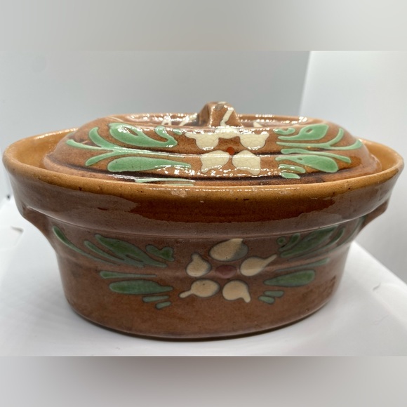 Vintage Hand-painted Clay Dish - Picture 3 of 5